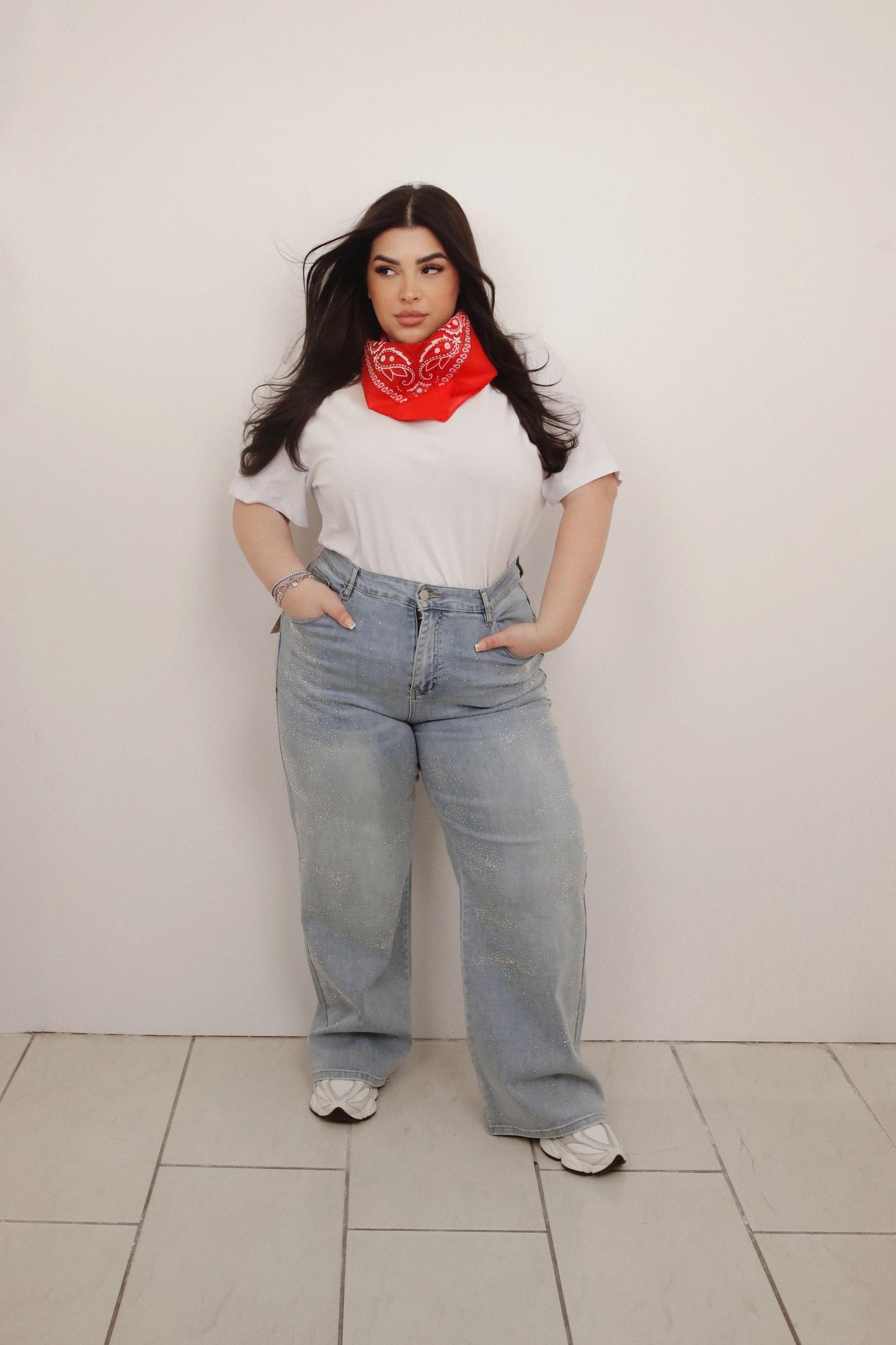 JEANS BRILLANTINATO GLORIA