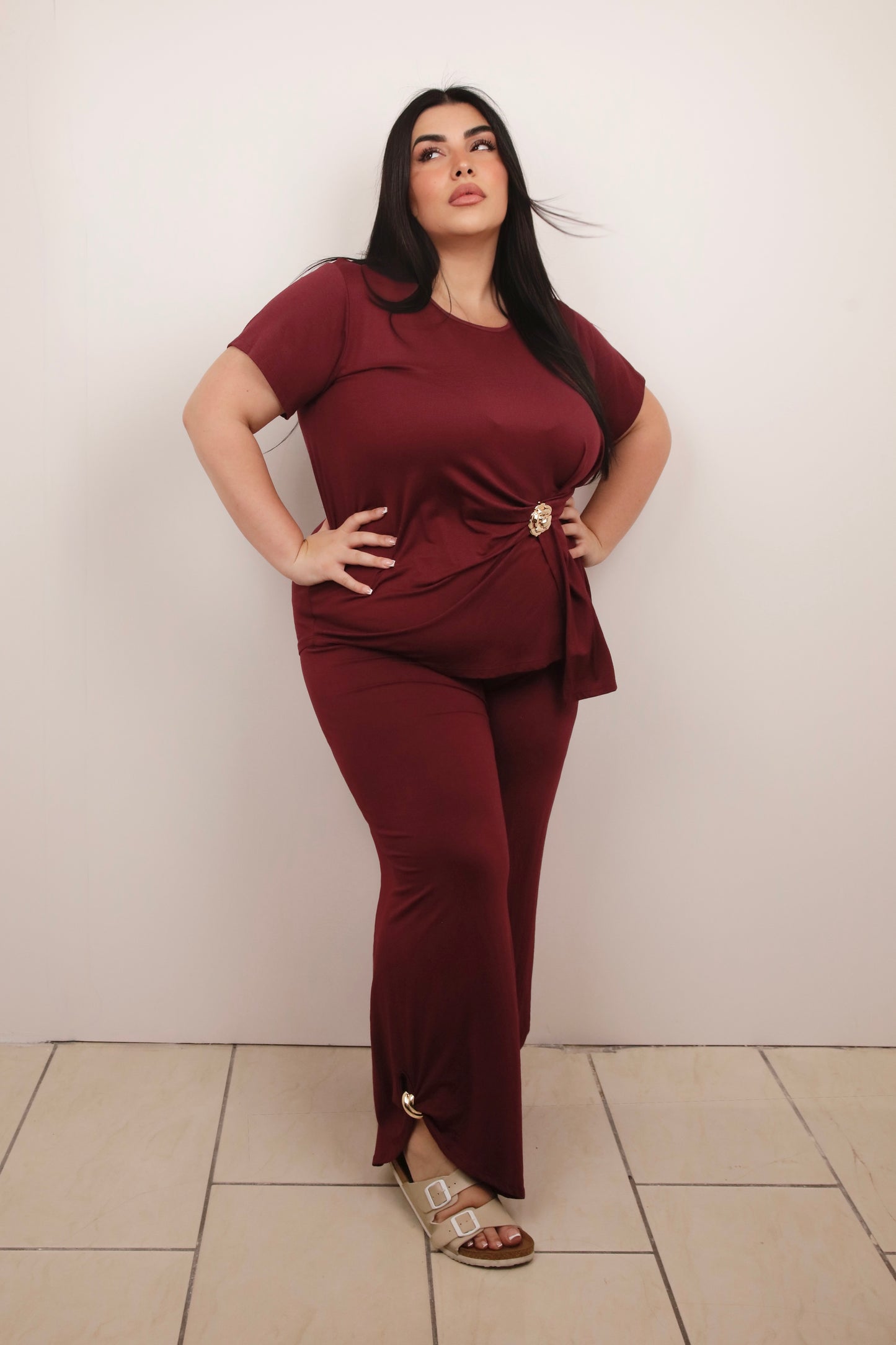 COORDINATO YASMINE BORDEAUX