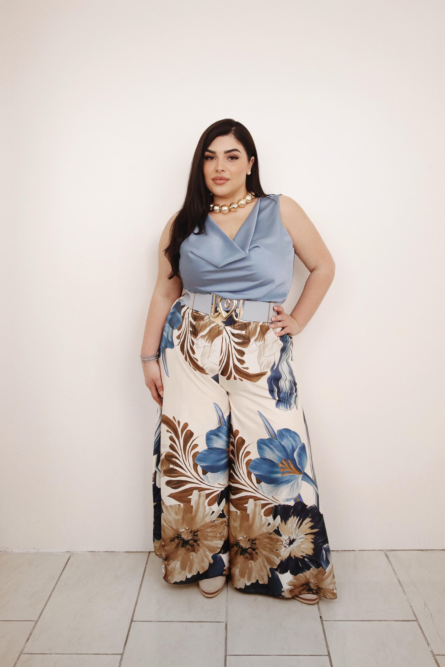 PANTALONE CLOE AZZURRO