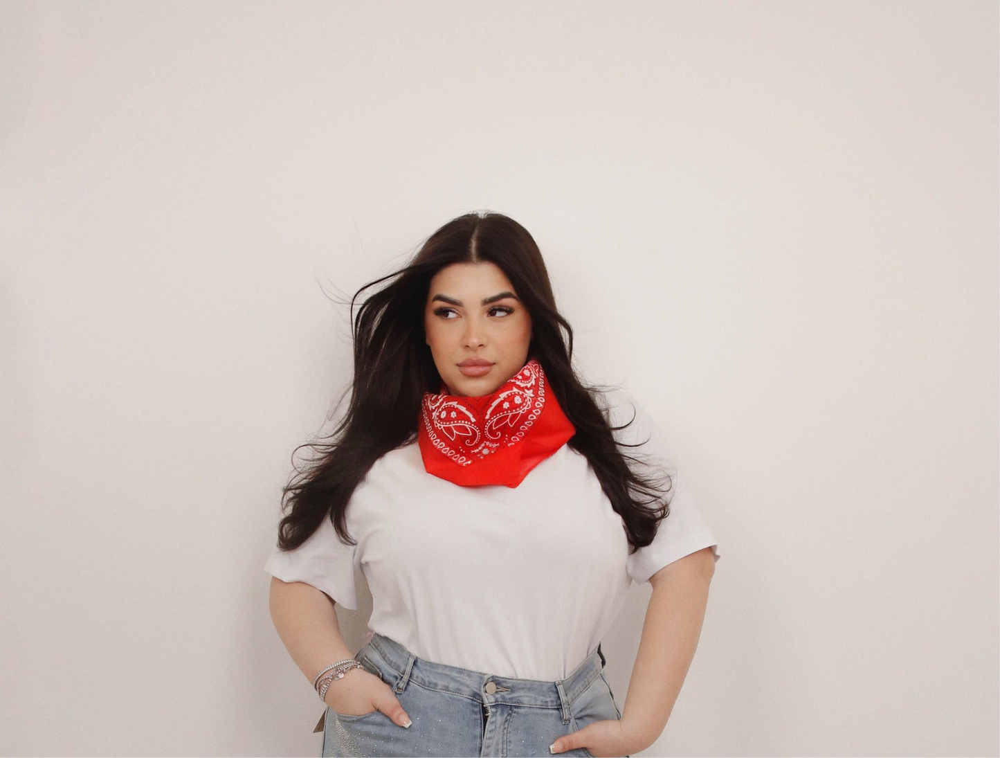 T-SHIRT BANDANA ROSSA