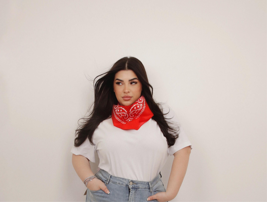 T-SHIRT BANDANA ROSSA