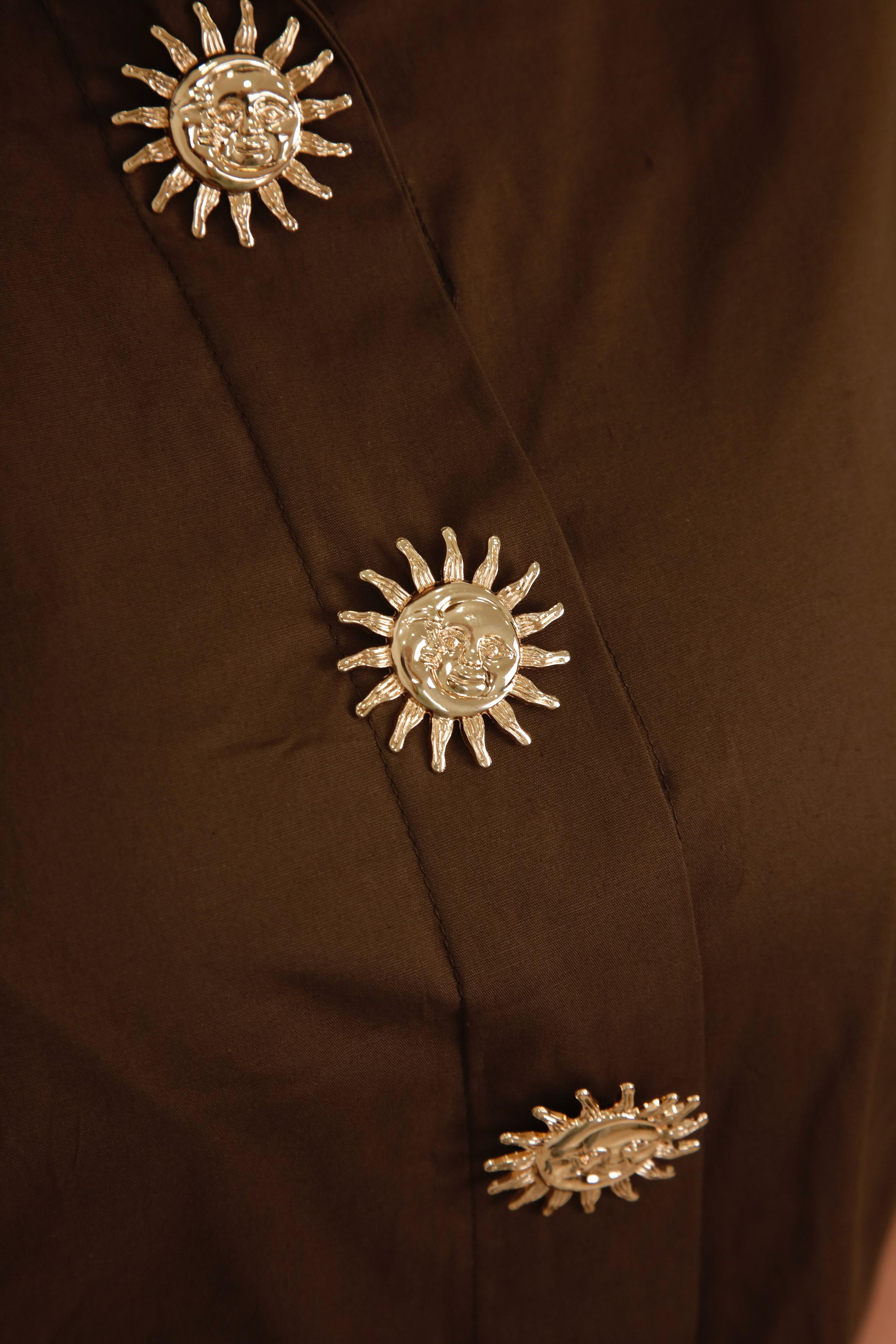 CAMICIA SOLE MARRONE