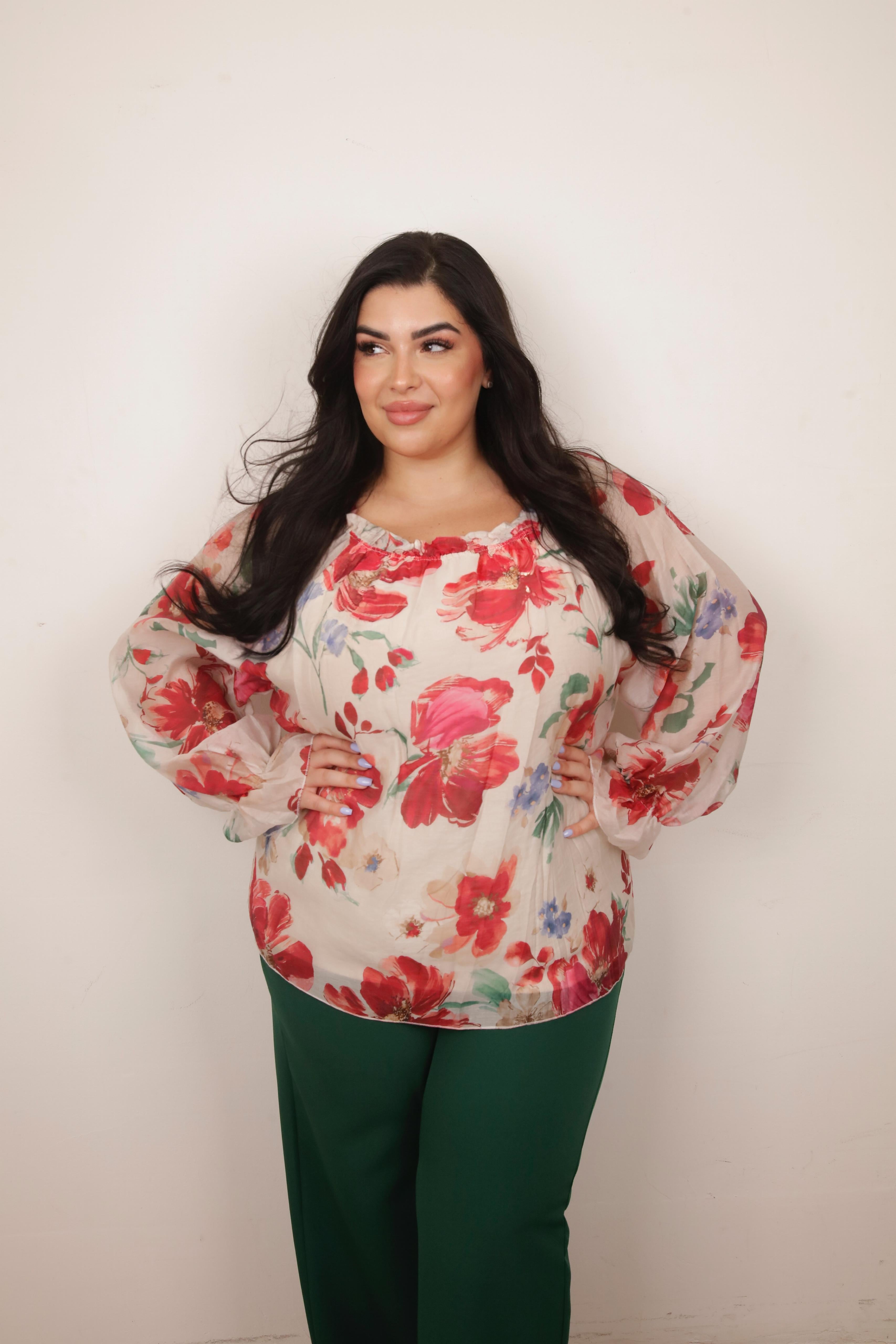 BLUSA GINEVRA ROSSA