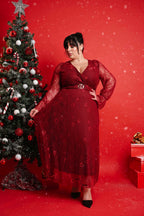 ABITO GLAMOUR bordeaux