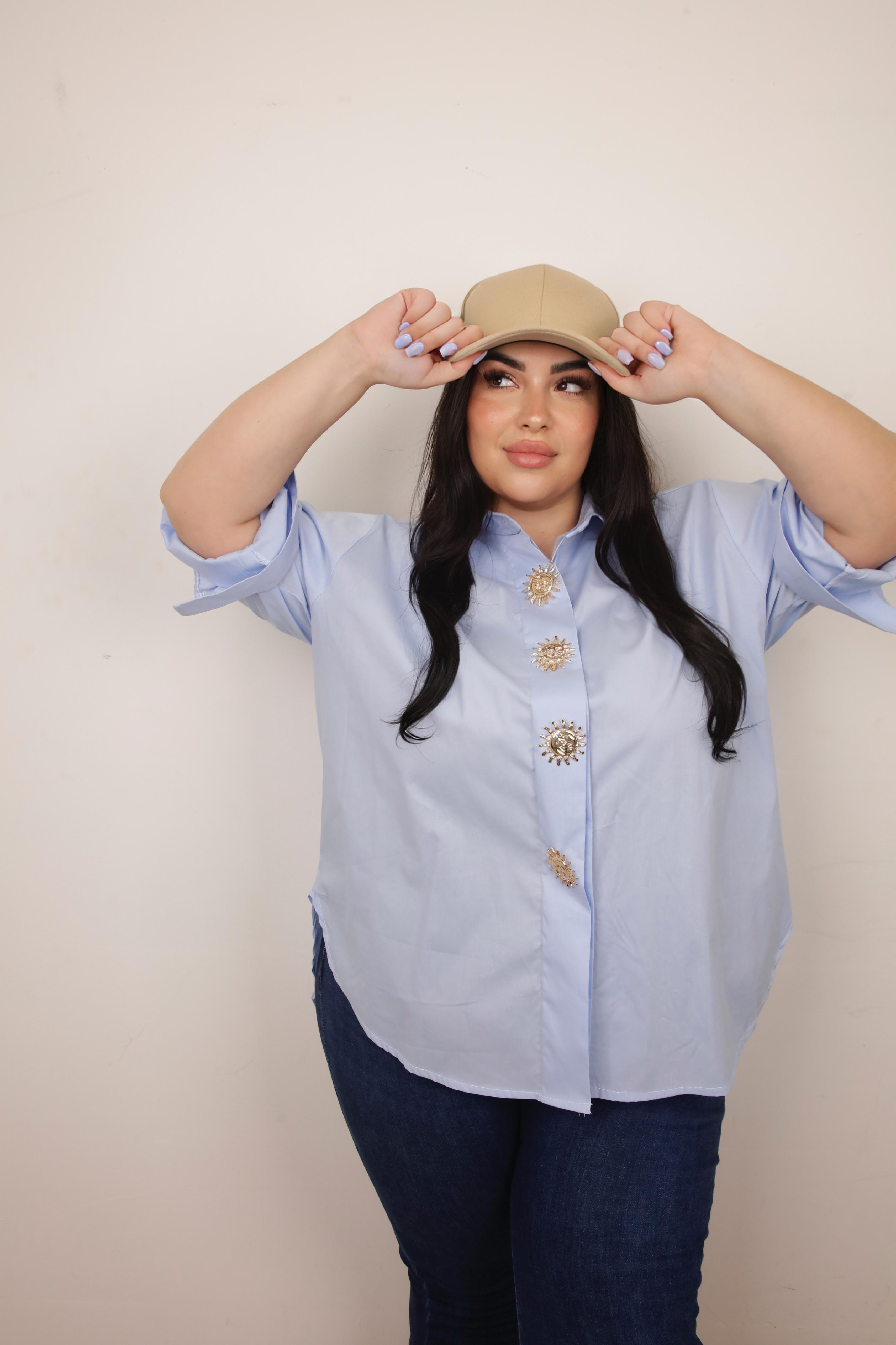 CAMICIA SOLE AZZURRA