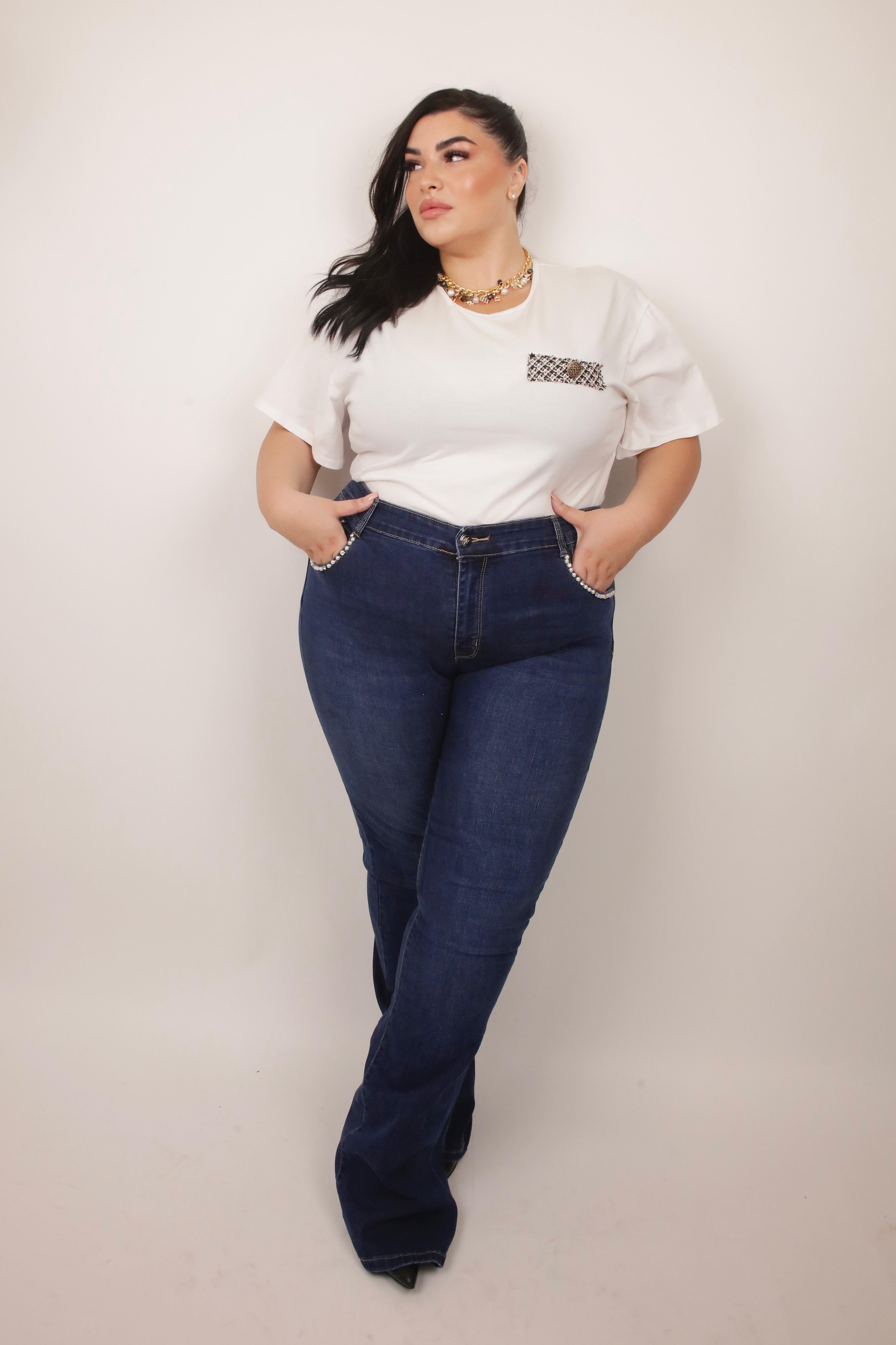JEANS FIT. ZAMPA PUSH UP -perle