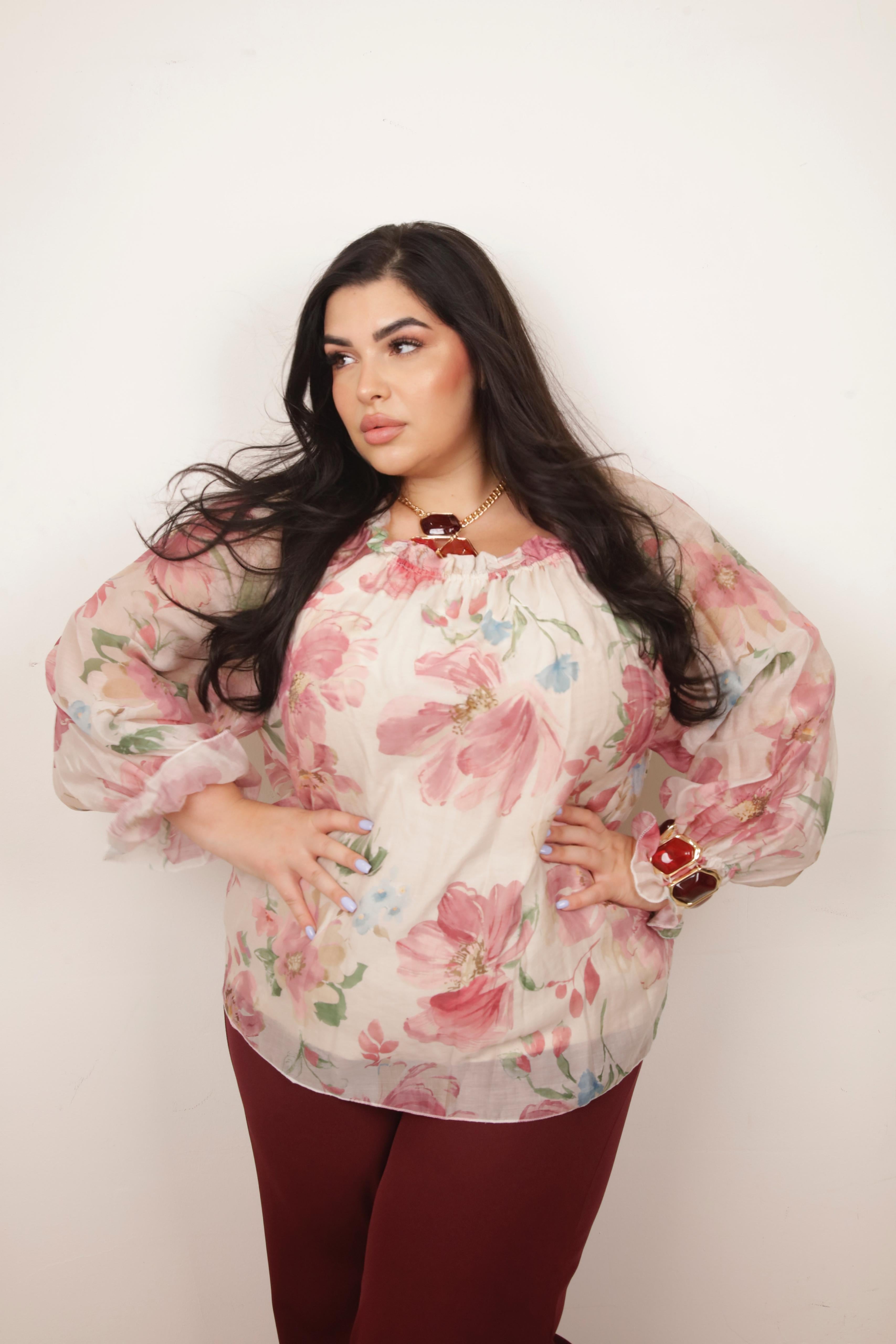 BLUSA GINEVRA ROSA
