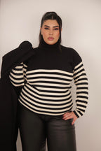 PULLOVER RIGA     nero/panna