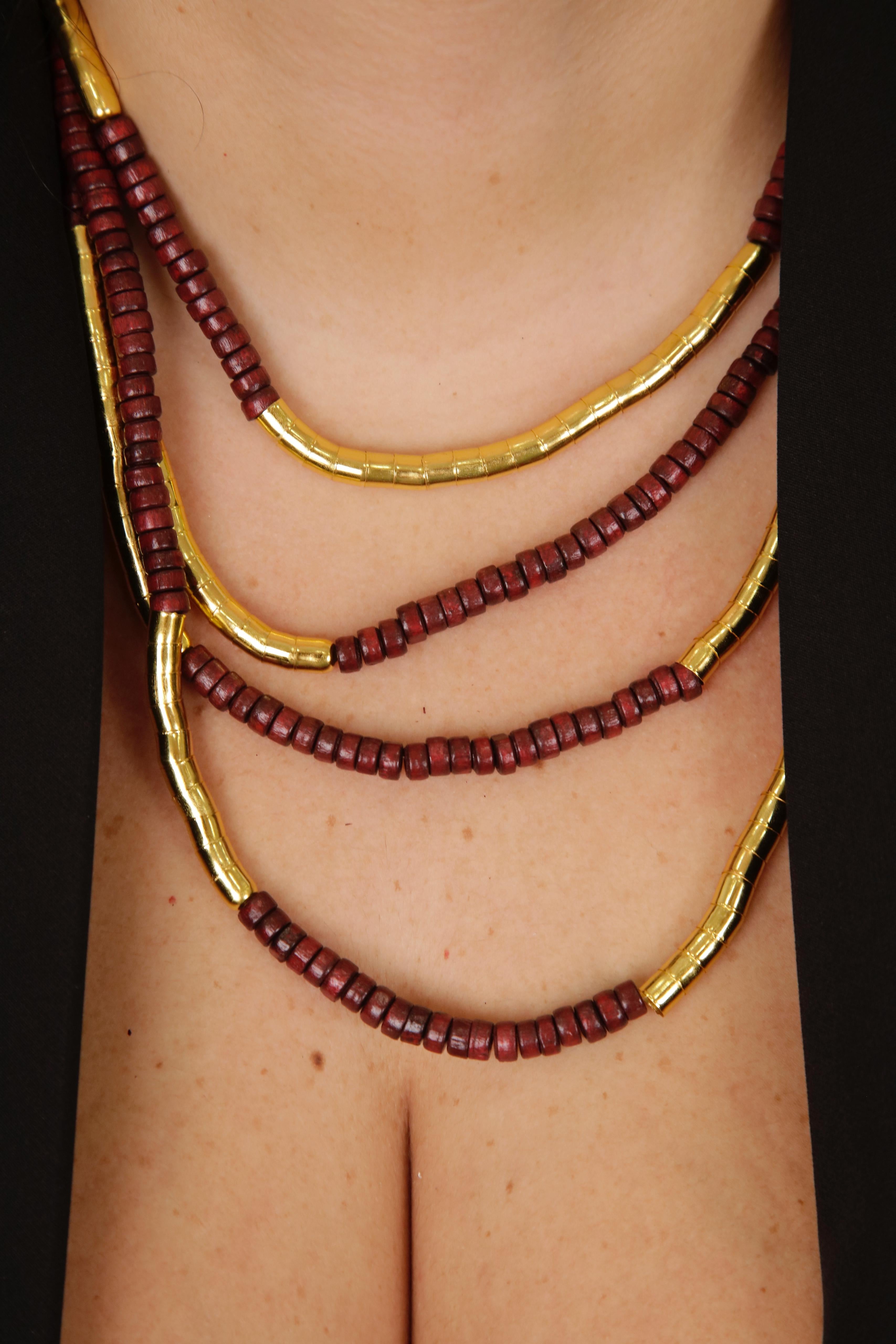 COLLANA TITTY BORDEAUX