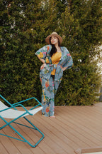 KIMONO FLOWER CELESTE