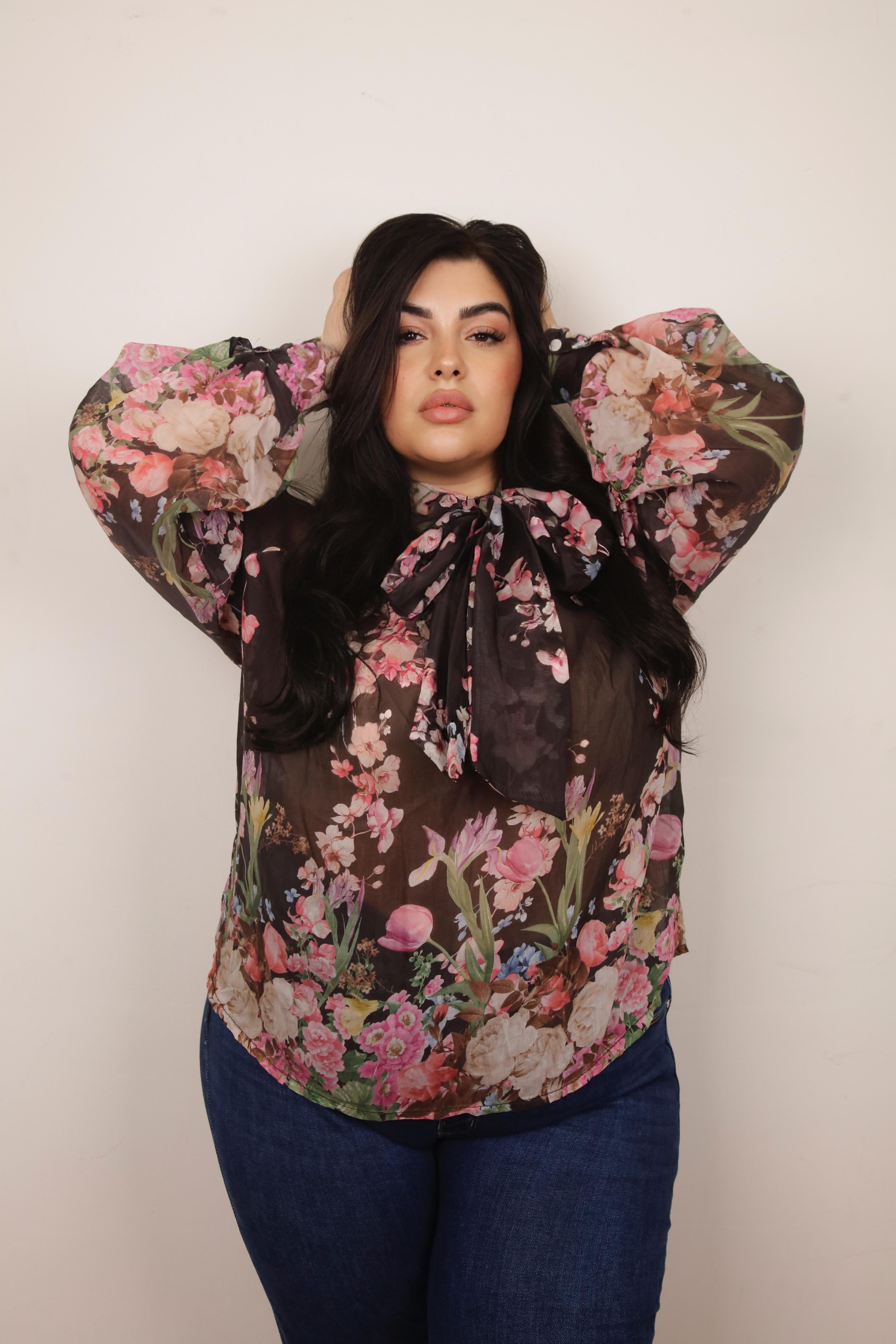 BLUSA FLO’ NERA