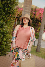 KIMONO FLOWER ROSA