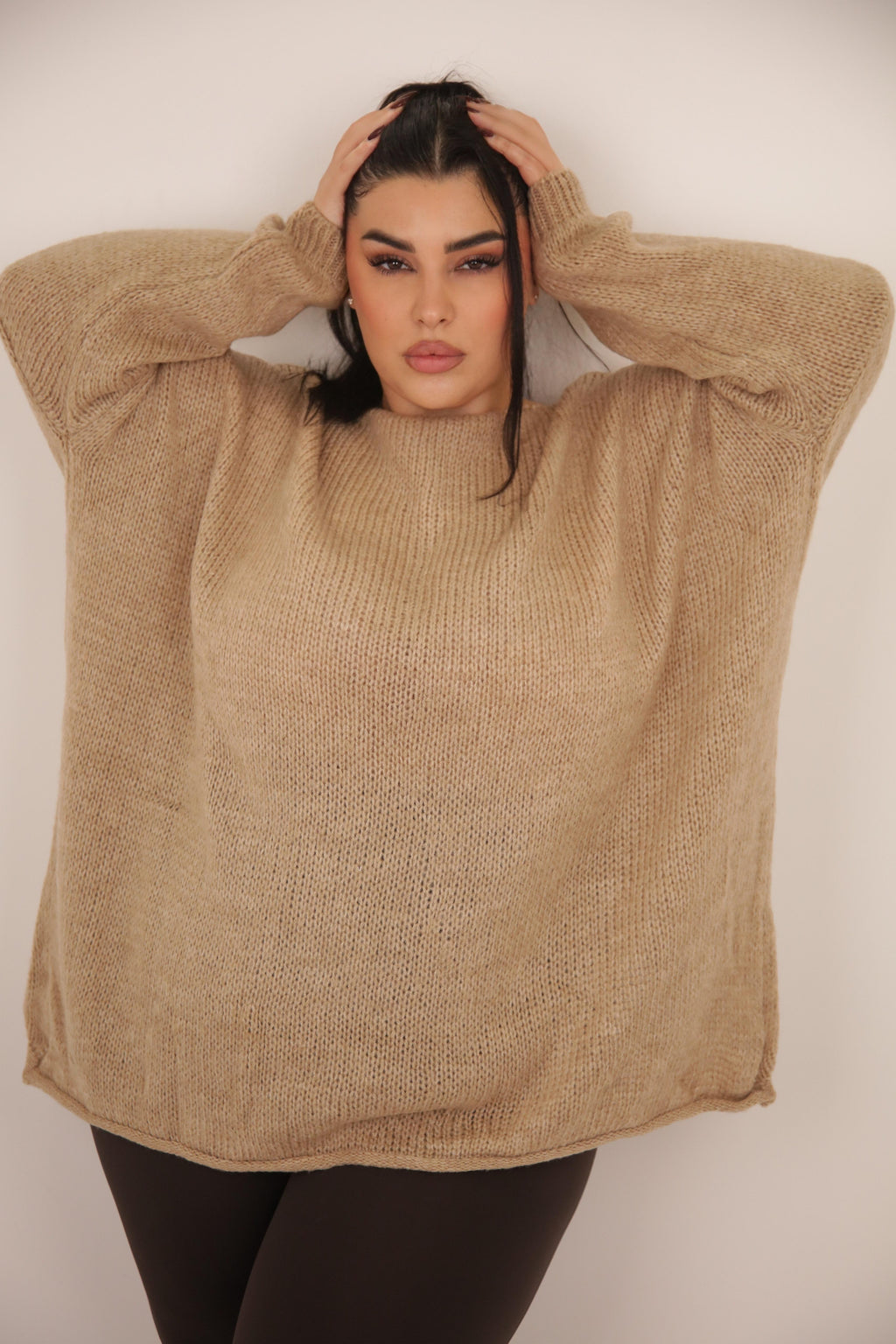 MAXI PULL MARTINA BEIGE