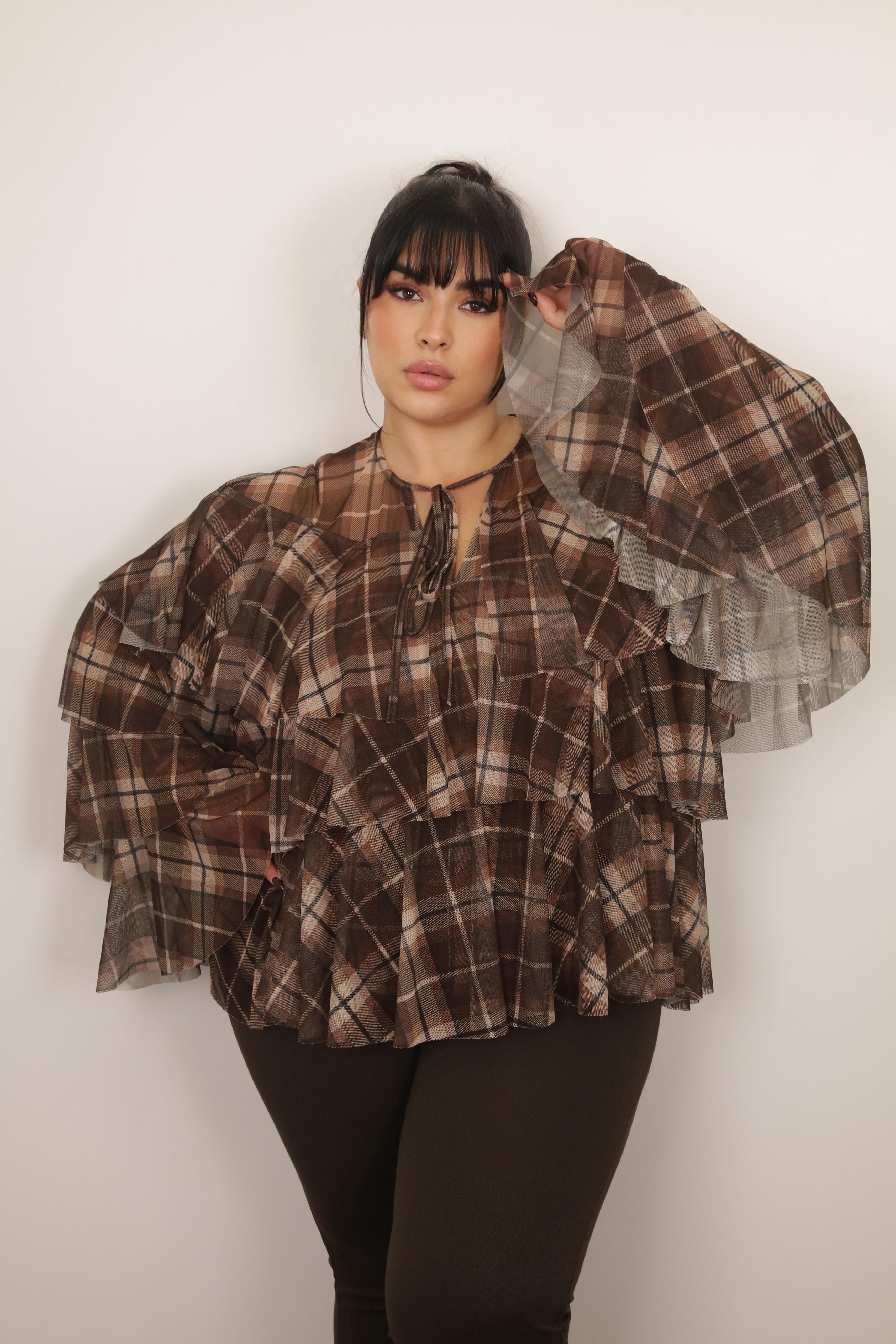 CAMICIA VANESSA marrone