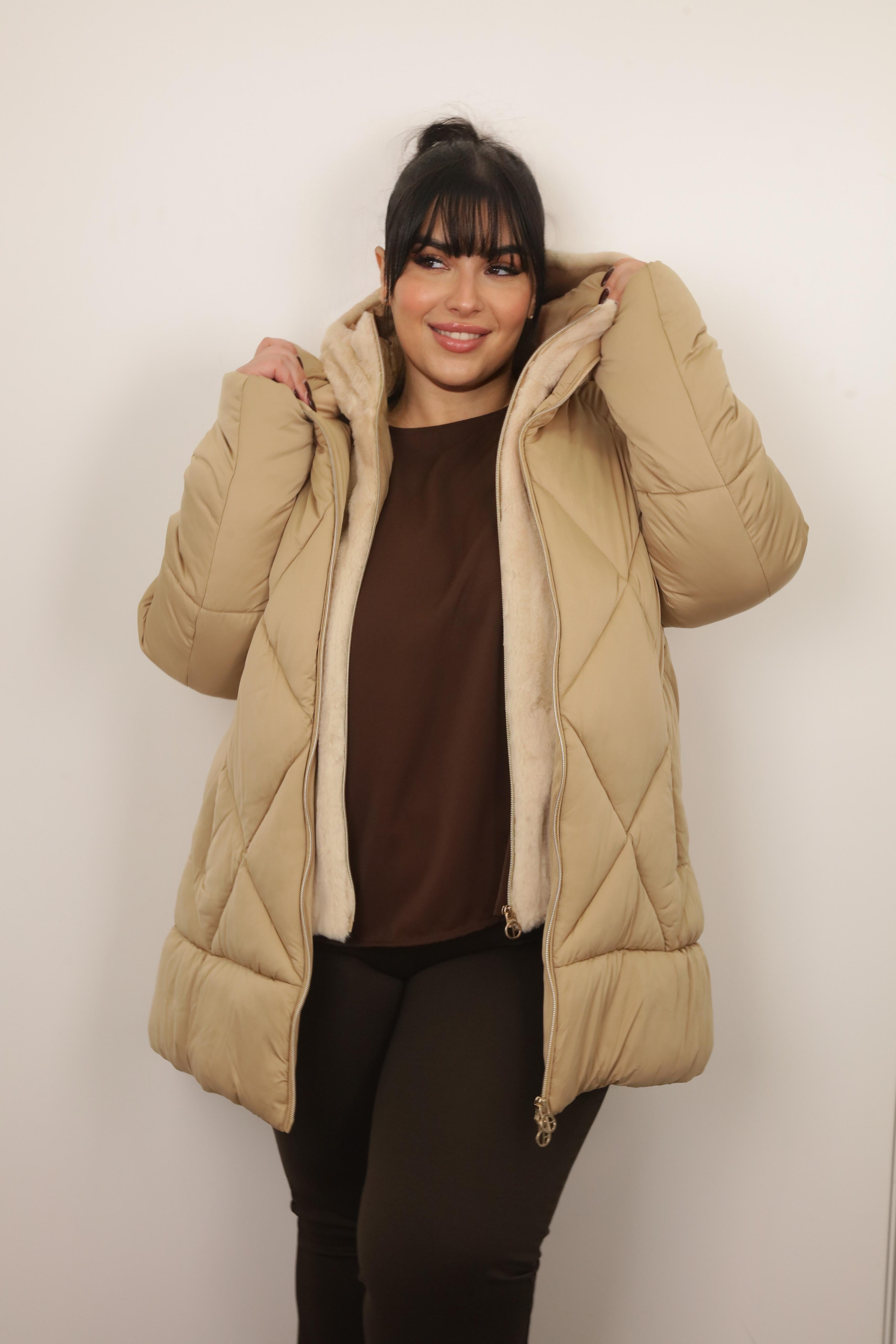 PIUMINO CARMEN beige/oro