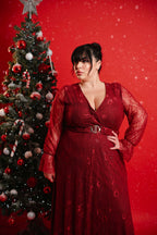 ABITO GLAMOUR bordeaux