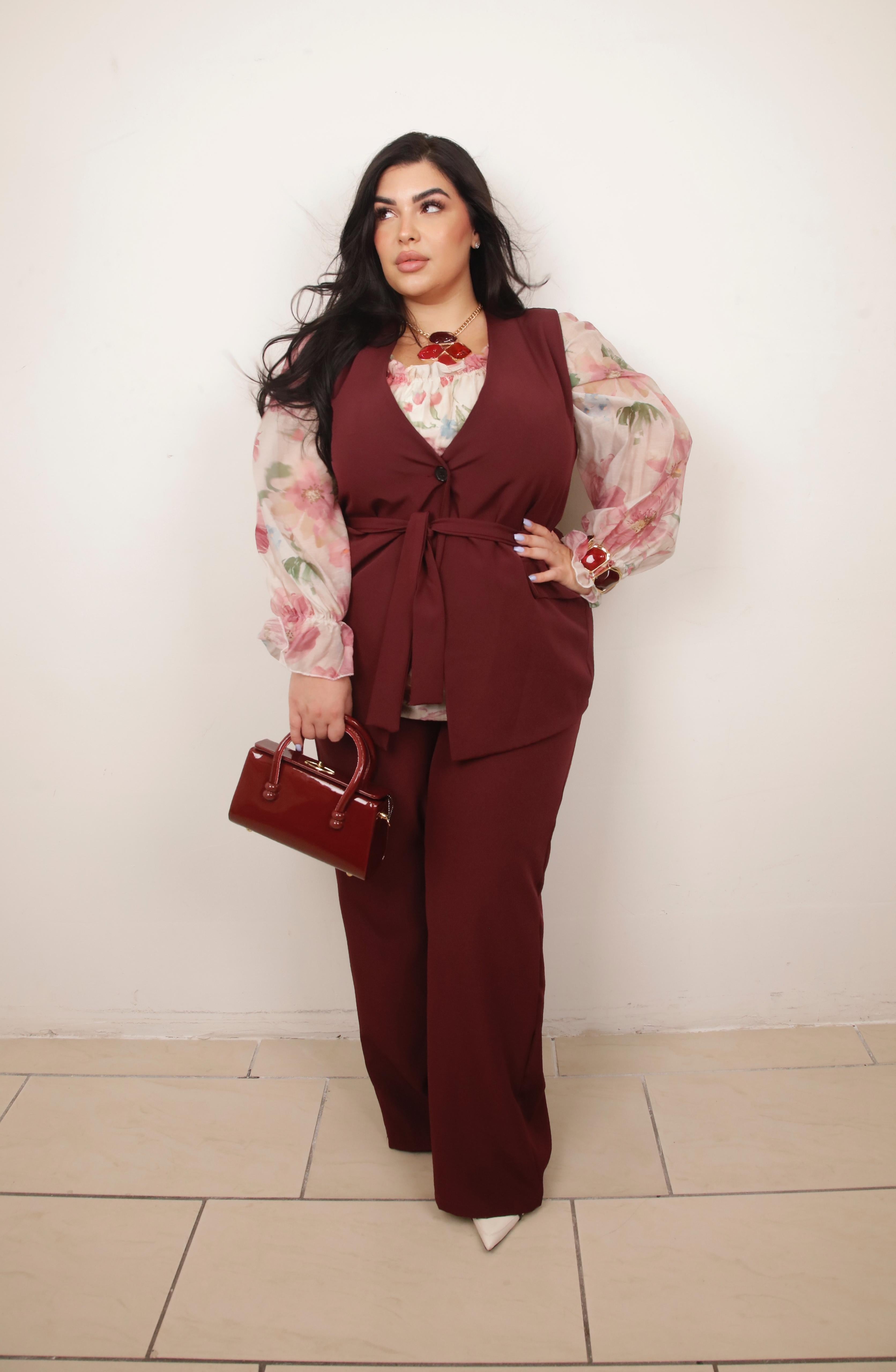 COMPLETO GIUSY BORDEAUX