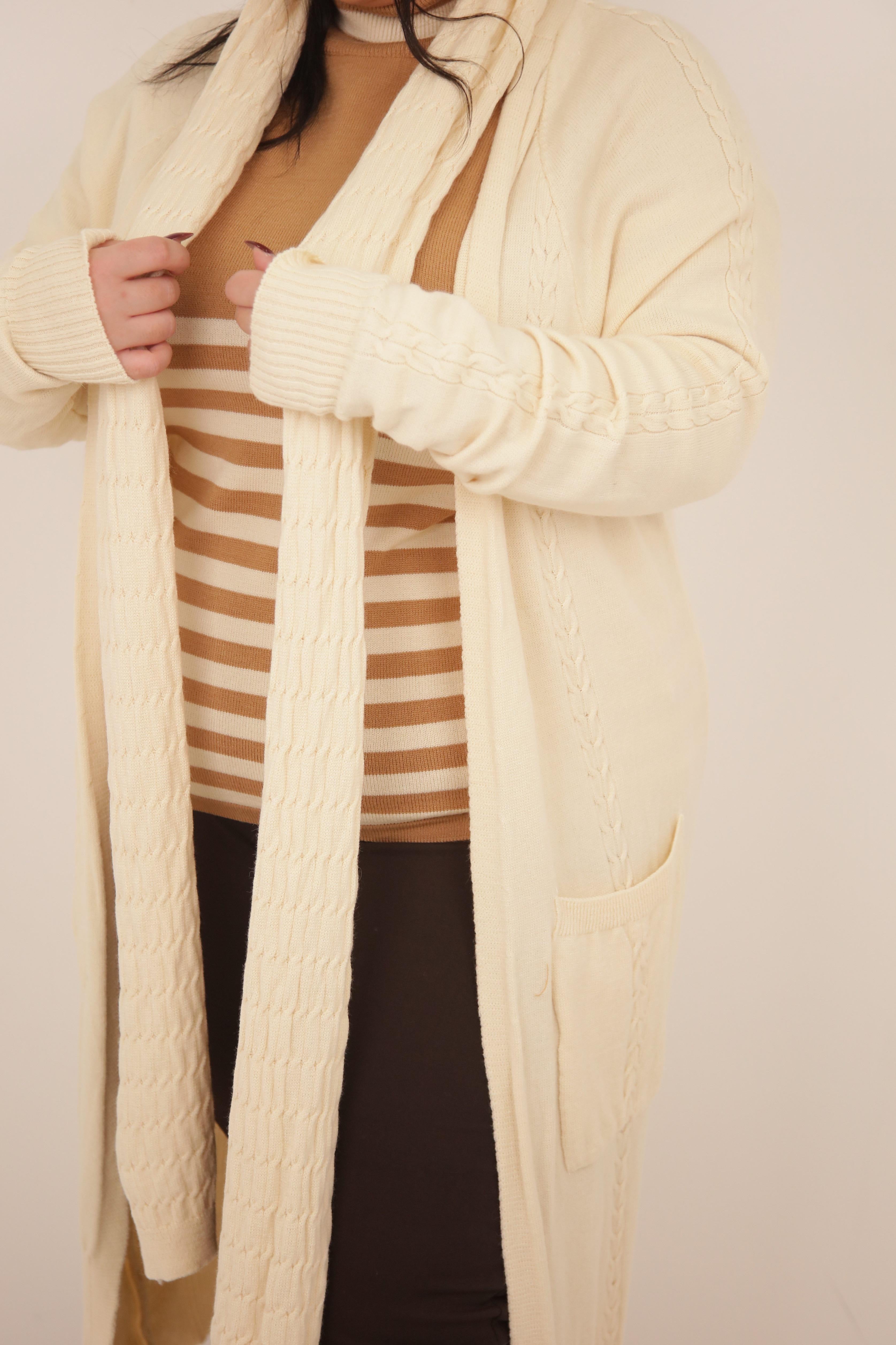 CARDIGAN CON SCIARPA