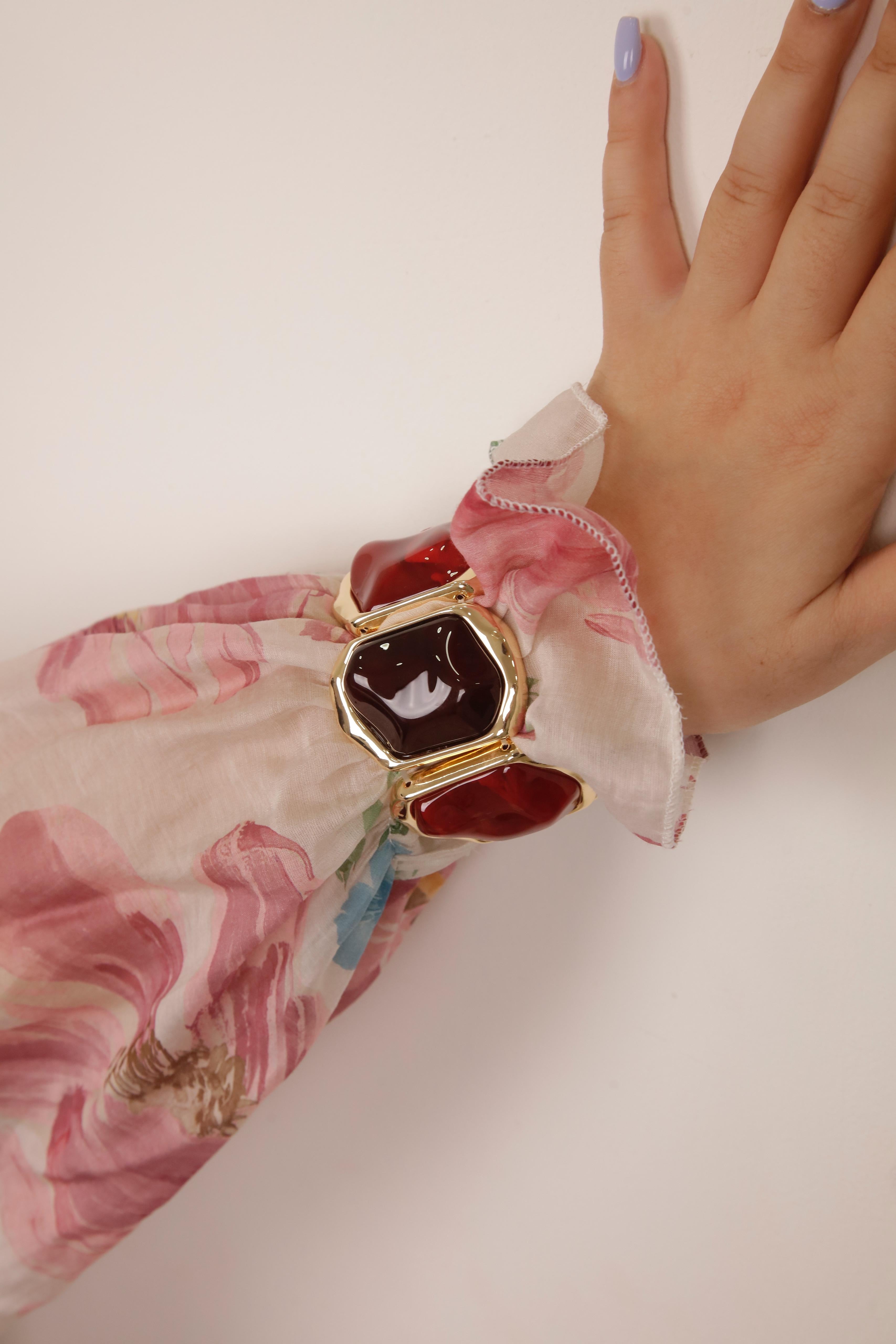 BRACCIALE SMERALDO Bordeaux