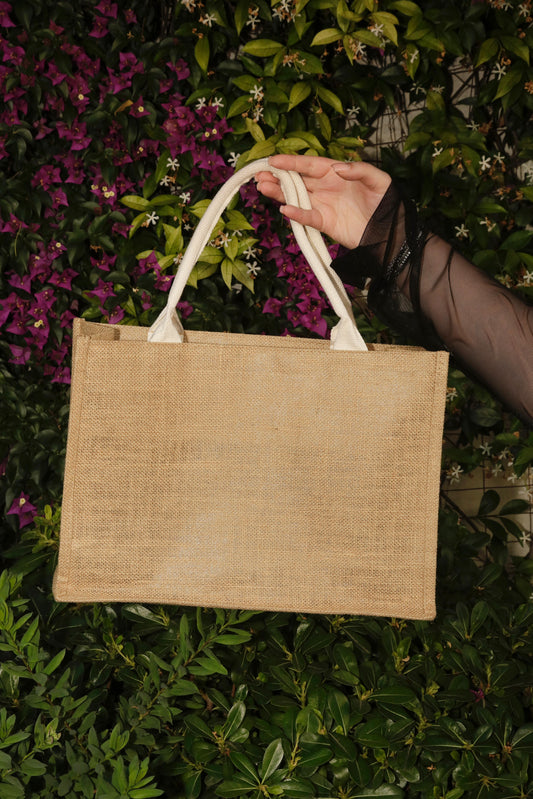 BORSA TELA BEIGE