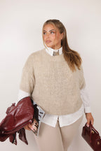 PULLOVER CLAUDIA BEIGE